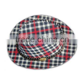 ISO9001 BSCI Factory Hot Sale Red Fleece Tailored Made Plaid Hat photo-4
