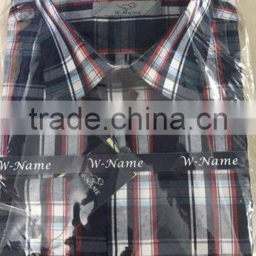 Hot selling wholesale fashion man mens plaid cotton shirts