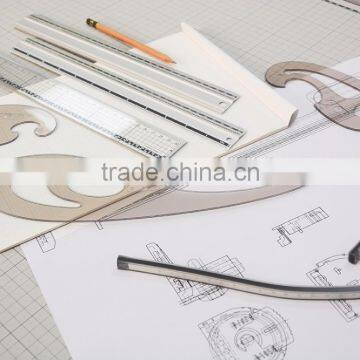 Transparent Plastic Cloud Pattern French Curve For Painting photo-3