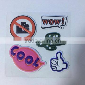 2016 New Bag Creation Cartoon Stickers Women Handbags Stickers Anyar Hindler Match Stylish Bag Parts Word Game Stickers photo-3