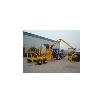 ZM8006 forestry trailer crane for log's grabbing and loading