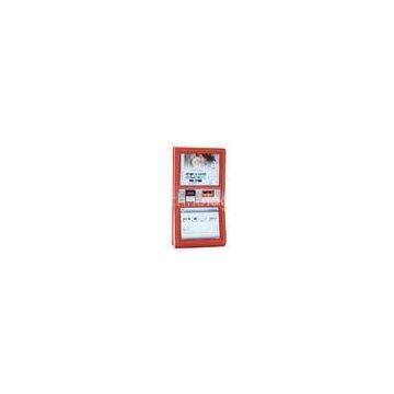 Ergonomically And Compact Ticketing / Card Printing Wall Mount Kiosk With Check Reader