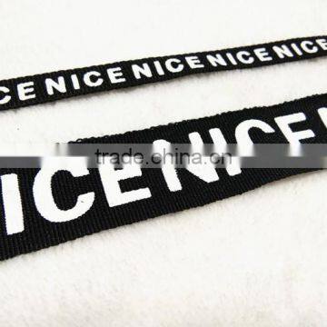 Hot Sale Custom Letter Printed Ribbon Lace 100% Polyester Ribbons for Garments photo-2