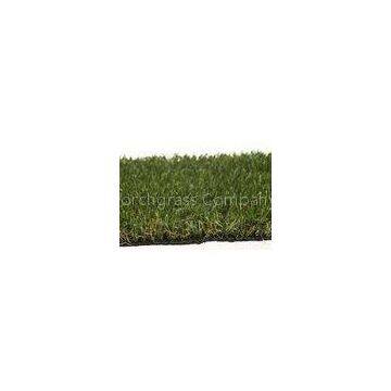 Landscape Synthetic Artificial Grass Four Colors U Shape Curly