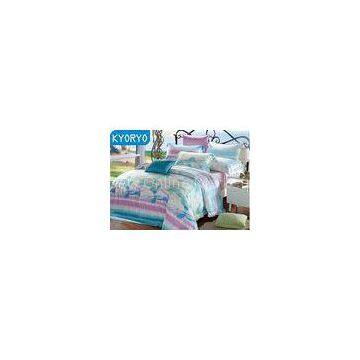 Four Season Flowers Duvet Cotton Bedding Sets Eco - Friendly 4pcs Bedding Set
