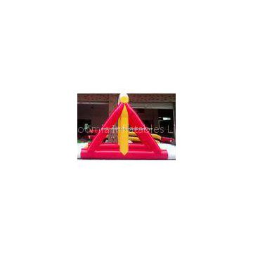 Commercial Inflatable Water Games Rentals , Yellow / Red Inflatable Swing