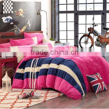 100% Polyester Super Soft Korea Style Blanket 4PC