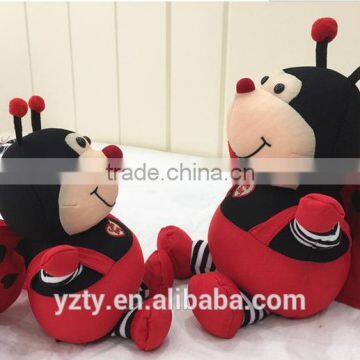 custom 10" lovely plush ladybug baby doll with wings