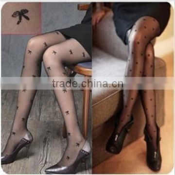 Ladies Costume cheap Wholesale Tights Picture Sexy Tattoo Sheer Thin Sexy Women Silk tube Pantyhose