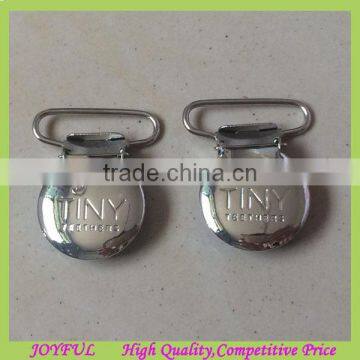 Round Shape Metal Badge Clips, duck clip, suspender lips