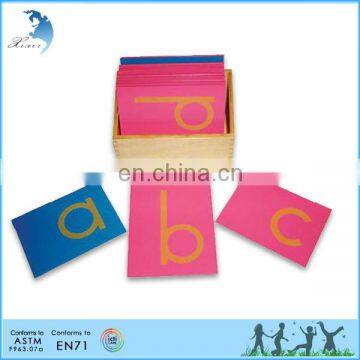 EN71 Preschool Montessori Educational Materials Kids Language montessori sandpaper letters