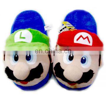 Super Mario and Luigi emoji plush slipper