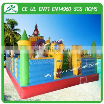 Running Fun commercial use inflatables bouncer slide combos, bouncy castle for kids games for sale