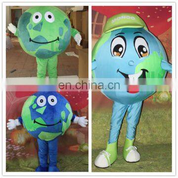 HI CE Attractive global earth human mascot costume for adult