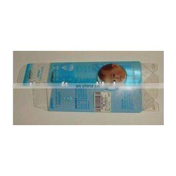 Colourful printed transparent PVC box