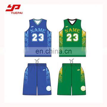 Heat transfer sublimation reversible digital printing usa basketball jersey