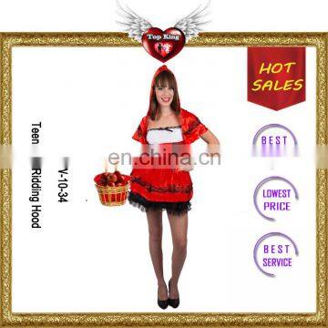 New Arrival Teen Red Ridding Hood Carnaval Costumes for Teens