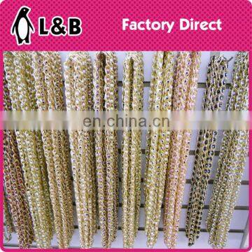 Wholesale Decoration Chain Pear Beaded Long Chain Gold Black Beads Chains photo-4
