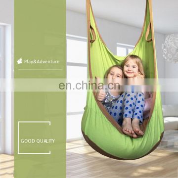 Factory Stock Hanging Hammock for Adult and Child,100% Cotton, Canvas Seam,Indoor and Outdoor Sports Toys Size:55*