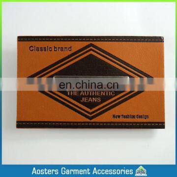 Custom Design New Metal Embossed Leather Label for Clothing photo-2