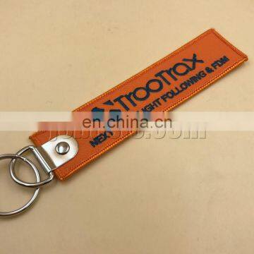 custom design embroidered keychain/key chain/keyring key ring