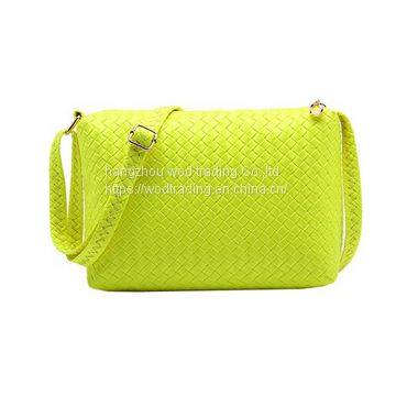 Green summer beach bag with long shoulder from factory directly