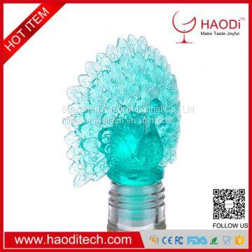 HD-JS0017 Peacock Elegant Bird Design Creative Wine Bottle Stopper for Promotional Gifts photo-4