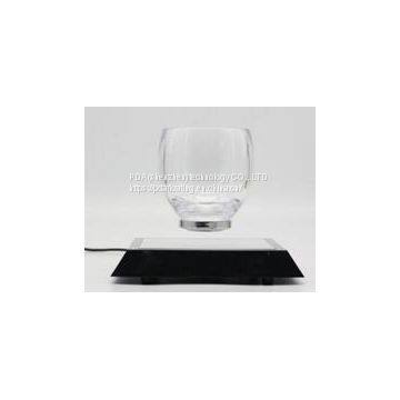 360 ROTATING magnetic floating levitate bottom cup display racks