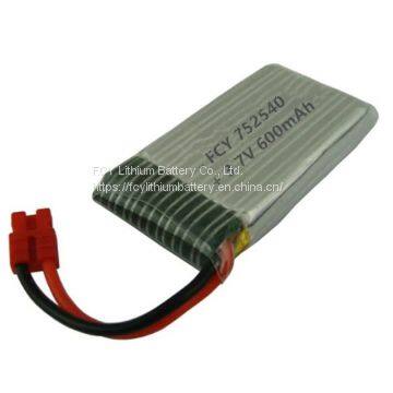 3.7V 550mAh 20C Rate RC Plane Battery