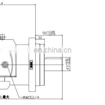 Excavator Parts 6K-490 A6ve107 A2fm32 A2fe125 A6vm A2fm45 Cycloid Hydraulic Motor photo-5