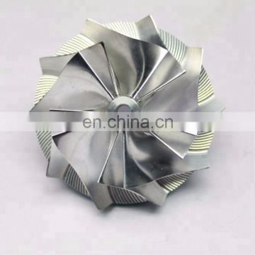 HT10 46.50/61.40mm 5+5 blades high performance milling/aluminum 2618/Billet compressor wheel