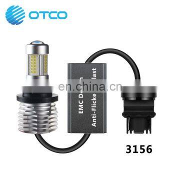 EMC Design 3156 7440 LED Bulb Without OBD Error Codes and No Hyper Flickering Canbus 21W 1156 LED Bulb for Turn Signal Light