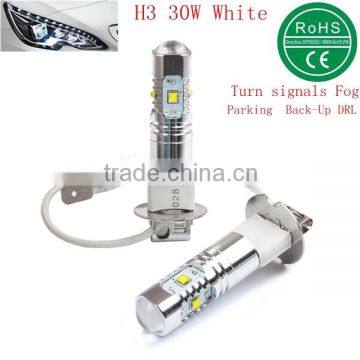 H3-30W Universal LED Car Lights CANBUS technology No Error No Polarity high quality Turn signal Fog lamps Park Light DRL