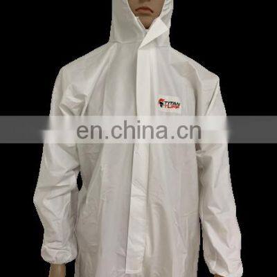 Isolation Chemical Protection Disposable Jumpsuit Hazmat Hooded Coverall photo-4