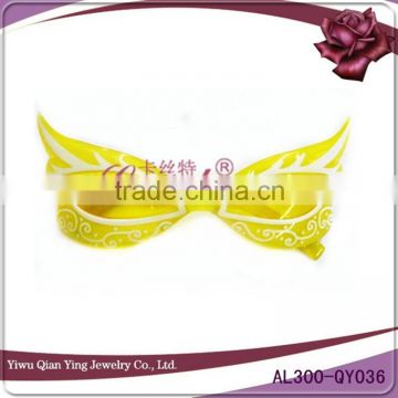 Yellow fancy cheap colored party fox glasses