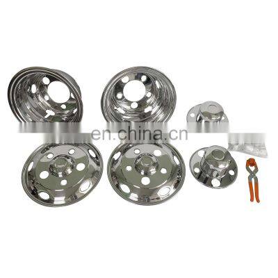 GELING Common Type European Truck Trailer 16mm 5 Holes Truck Car Stainless Steel Wheel Cover