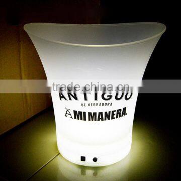 Rechargeable PP plastic LED ice buckets