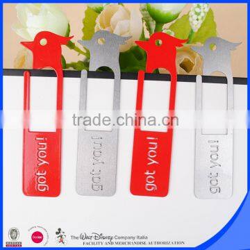 Red Color Painted Bookmark Chick Shape photo-2