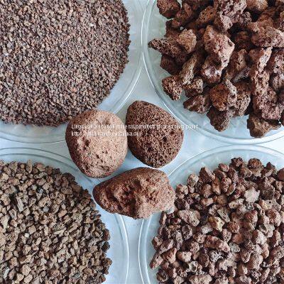 Volcanic Rock Filter Material of Red Volcanic Rock Aquarium photo-2