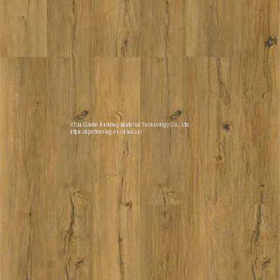 GKBM MJ-W6005 Green Waterproof Gold Grail Brown Click Wood Grain Stone Plastic Composite SPC Flooring