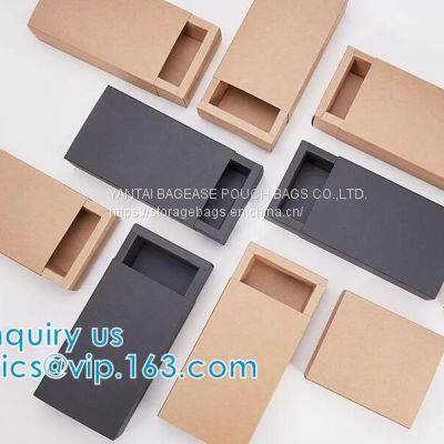 Personalised Custom Hard Rigid Cardboard Sliding Gift Packaging Paper Drawer Box,paper box printed cardboard drawer box