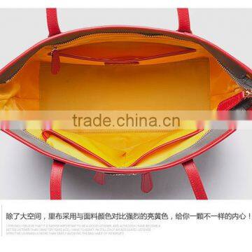 New Design Fashion Women Nylon Bag Handbag With Leather Handle photo-3