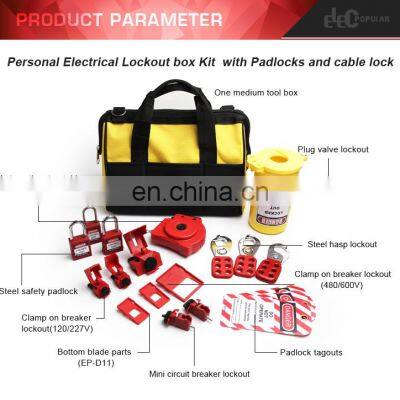 Muti Function Personal Safety Electrical Lockout Bag Kit With Padlocks And Cable Lock photo-3