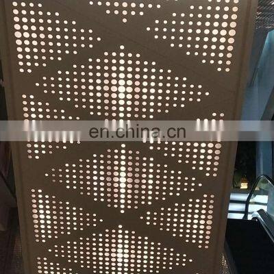 Interior Decorative Round Hole Custom Perforated Metal Panels