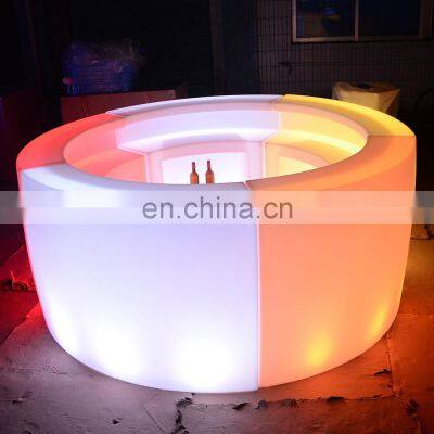 led bar furniture  /New Fashion Bar Chair PE modern RBG Glowing Outdoor illuminated led bar counter Guangdong