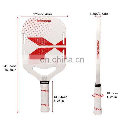 Arronax USAPA Approved T700 Raw Carbon Fiber With Texture Customized Rough Surface Pickleball Paddle