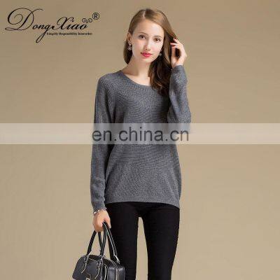 High Quality 100% Cashmere Women's Sweater Comfortable Knitted Casual Style With Crew Neck Solid Pattern for Winter photo-2
