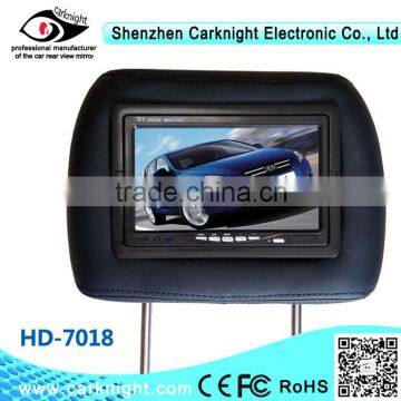 7"inch headrest rearview mirror monitor,DVD play,MP3 MP4 play,back up camera