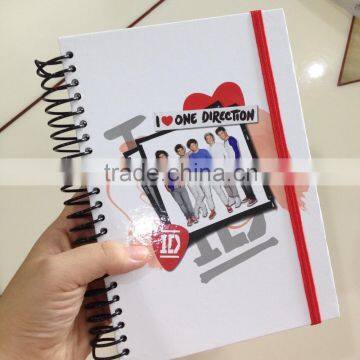 Hardcover spiral joural, notebook, notepad NSXQ-0007