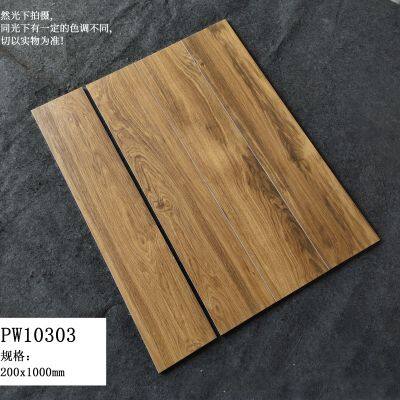 Good Quality 200X1000mm Glazed Porcelain Ceramic Floor Wooden Tile photo-3